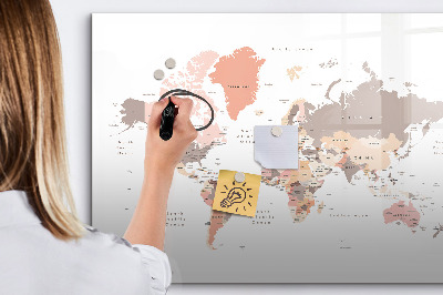Pizarra magnética de pared con rotulador Un mapa de recuerdos con tus fotos favoritas