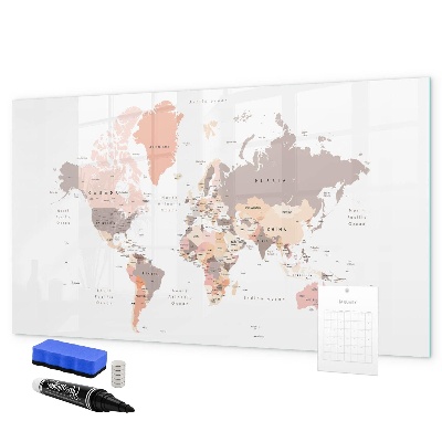 Pizarra magnética de pared con rotulador Un mapa de recuerdos con tus fotos favoritas