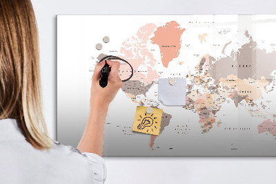 Pizarra magnética de pared con rotulador Un mapa de recuerdos con tus fotos favoritas
