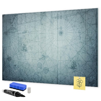 Pizarra borrable de cristal con imanes Un elegante tablero para notas y fotos.
