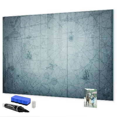 Pizarra borrable de cristal con imanes Un elegante tablero para notas y fotos.