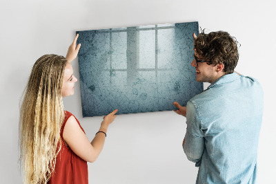 Pizarra borrable de cristal con imanes Un elegante tablero para notas y fotos.
