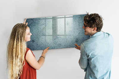 Pizarra borrable de cristal con imanes Un elegante tablero para notas y fotos.
