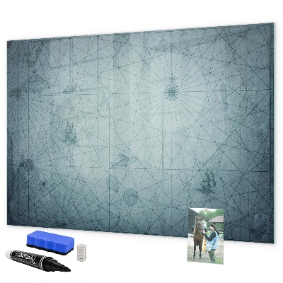 Pizarra borrable de cristal con imanes Un elegante tablero para notas y fotos.
