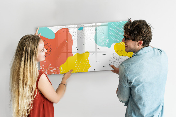 Pizarra magnética de pared con rotulador Tablero creativo para fotos y notas