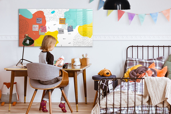Pizarra magnética de pared con rotulador Tablero creativo para fotos y notas