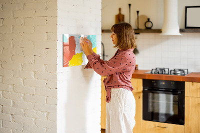 Pizarra magnética de pared con rotulador Tablero creativo para fotos y notas