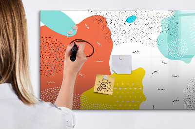 Pizarra magnética de pared con rotulador Tablero creativo para fotos y notas