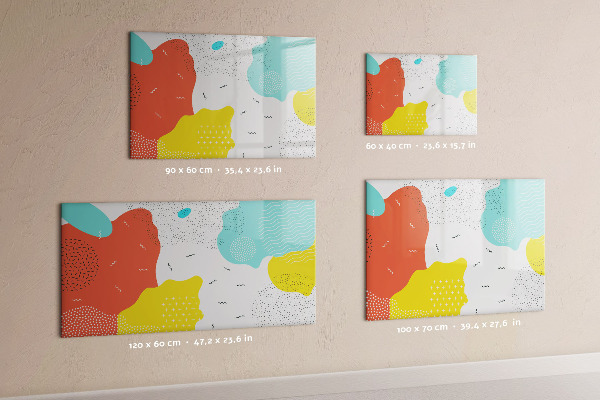 Pizarra magnética de pared con rotulador Tablero creativo para fotos y notas