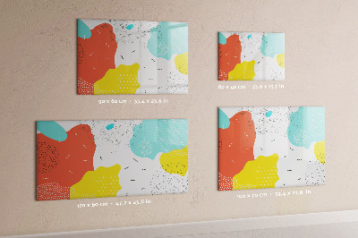 Pizarra magnética de pared con rotulador Tablero creativo para fotos y notas