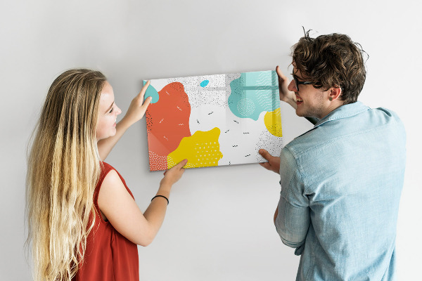 Pizarra magnética de pared con rotulador Tablero creativo para fotos y notas