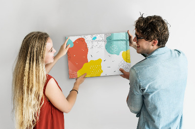 Pizarra magnética de pared con rotulador Tablero creativo para fotos y notas