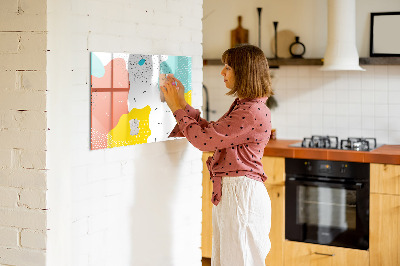 Pizarra magnética de pared con rotulador Tablero creativo para fotos y notas