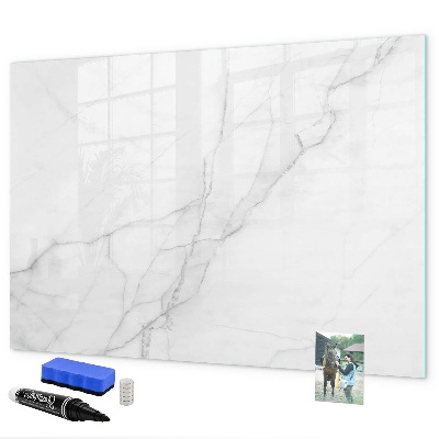 Pizarra magnética de pared con rotulador Tablero moderno para notas y fotos