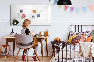 Pizarra magnética de pared con rotulador Tablero moderno para notas y fotos