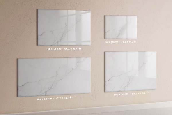 Pizarra magnética de pared con rotulador Tablero moderno para notas y fotos