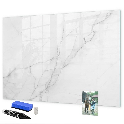 Pizarra magnética de pared con rotulador Tablero moderno para notas y fotos