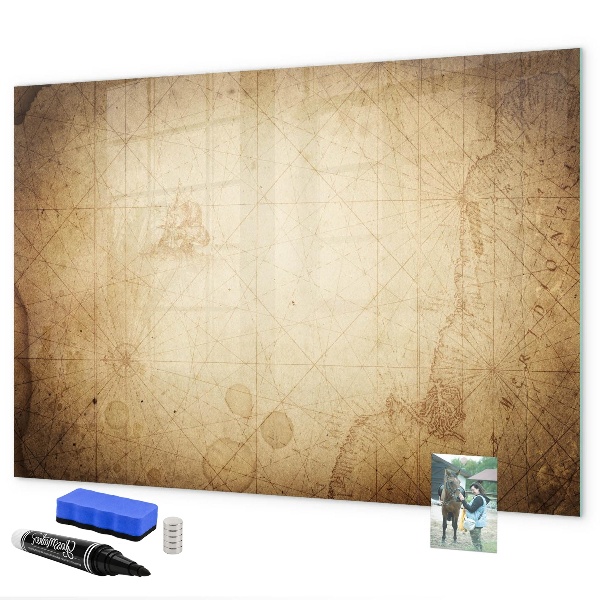 Pizarra magnética de pared con rotulador Tablero de notas con fotos y accesorios