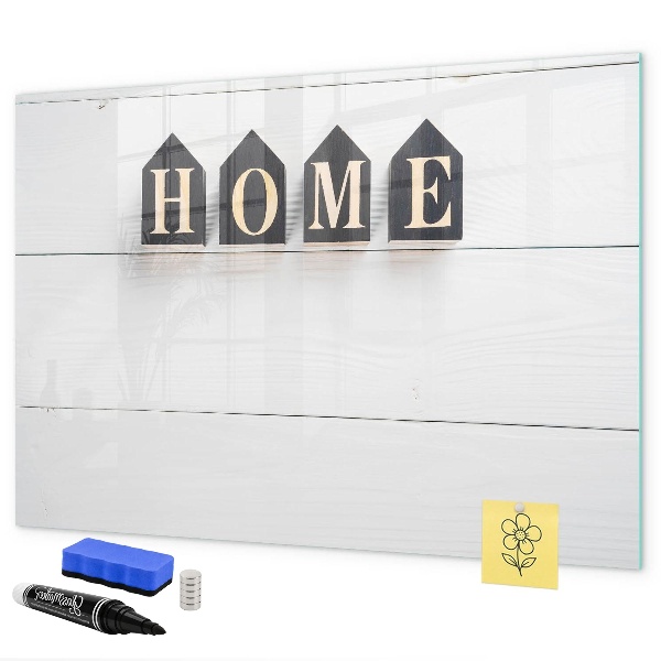 Pizarra borrable de cristal con imanes Elegante tablero de fotos para tu hogar