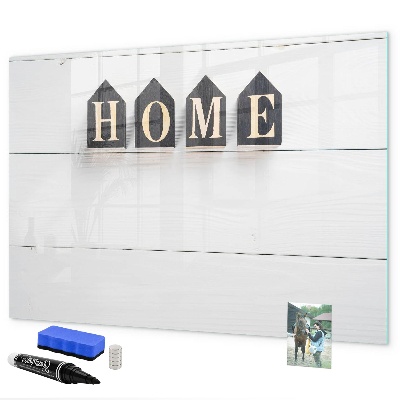 Pizarra borrable de cristal con imanes Elegante tablero de fotos para tu hogar