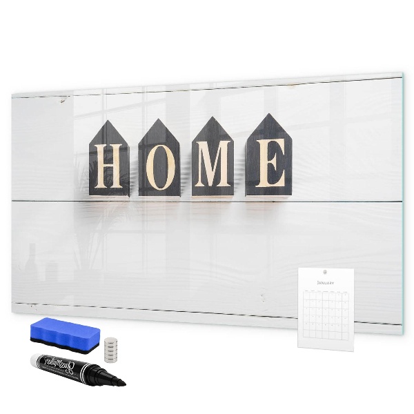 Pizarra borrable de cristal con imanes Elegante tablero de fotos para tu hogar