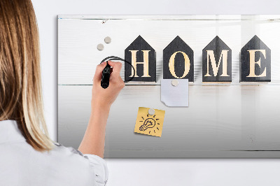 Pizarra borrable de cristal con imanes Elegante tablero de fotos para tu hogar