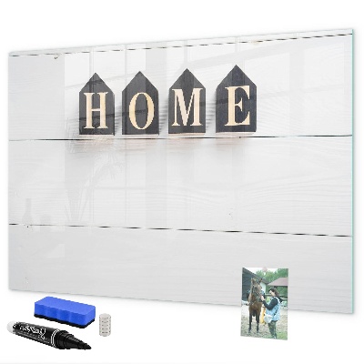 Pizarra borrable de cristal con imanes Elegante tablero de fotos para tu hogar
