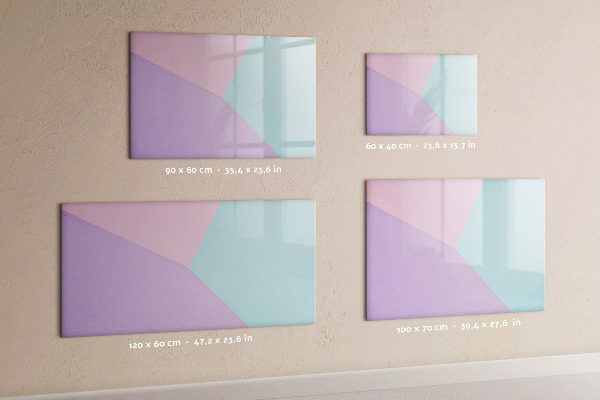 Pizarra magnética de pared con rotulador Un tablero colorido para notas y fotos.