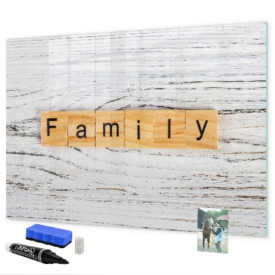 Pizarra magnética de pared con rotulador Tablero para fotos y notas