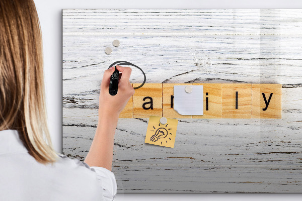 Pizarra magnética de pared con rotulador Tablero para fotos y notas