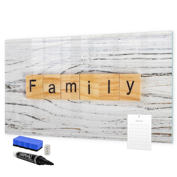 Pizarra magnética de pared con rotulador Tablero para fotos y notas