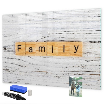 Pizarra magnética de pared con rotulador Tablero para fotos y notas