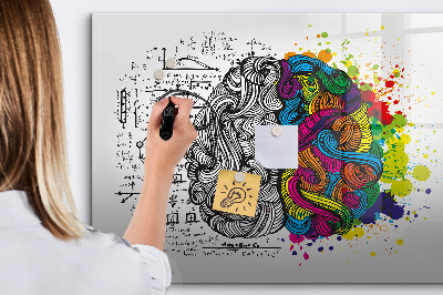 Pizarra magnética de pared con rotulador Un espacio creativo para recuerdos e ideas.