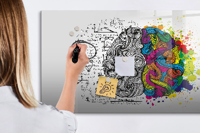 Pizarra magnética de pared con rotulador Un espacio creativo para recuerdos e ideas.