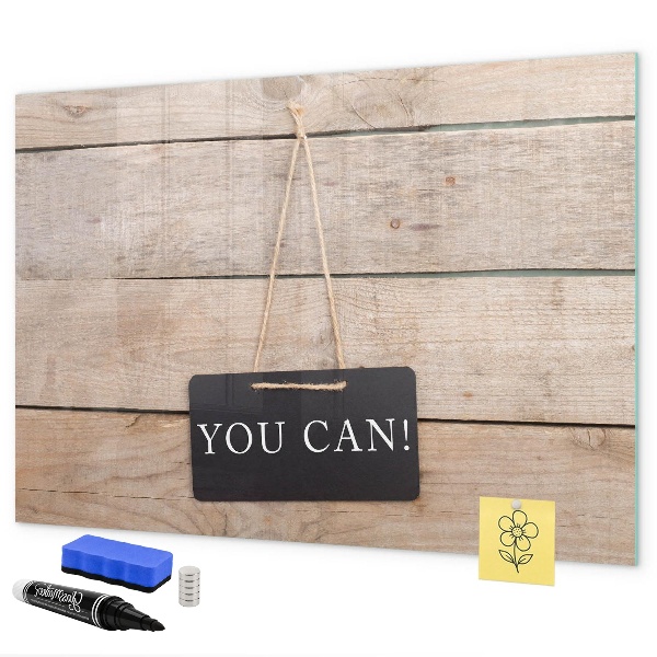 Pizarra magnética de pared con rotulador Tablero creativo para fotos y notas