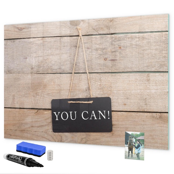 Pizarra magnética de pared con rotulador Tablero creativo para fotos y notas