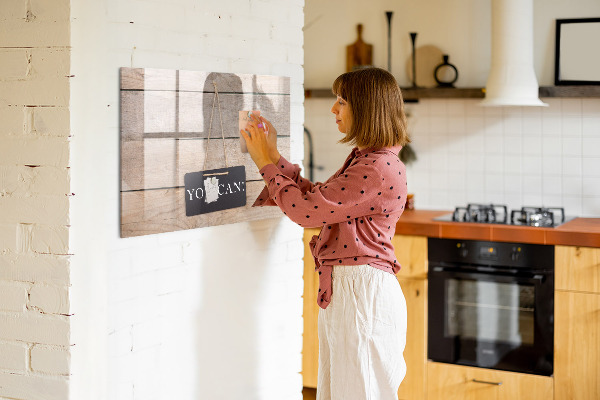 Pizarra magnética de pared con rotulador Tablero creativo para fotos y notas
