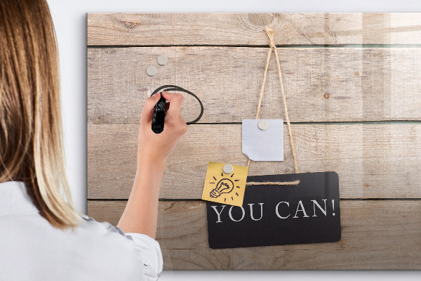 Pizarra magnética de pared con rotulador Tablero creativo para fotos y notas