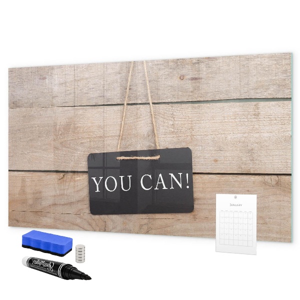 Pizarra magnética de pared con rotulador Tablero creativo para fotos y notas