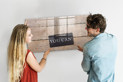 Pizarra magnética de pared con rotulador Tablero creativo para fotos y notas