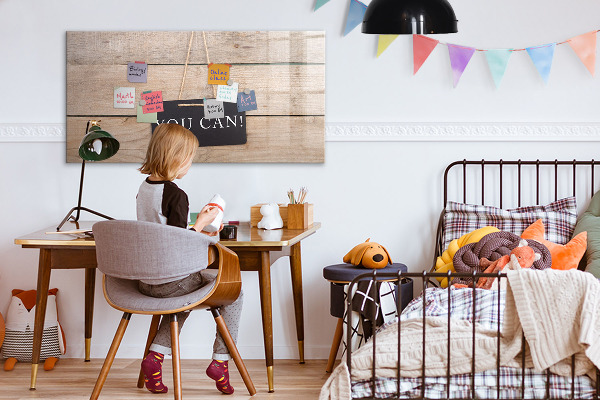 Pizarra magnética de pared con rotulador Tablero creativo para fotos y notas