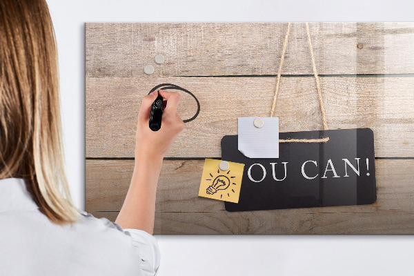 Pizarra magnética de pared con rotulador Tablero creativo para fotos y notas