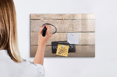Pizarra magnética de pared con rotulador Tablero creativo para fotos y notas