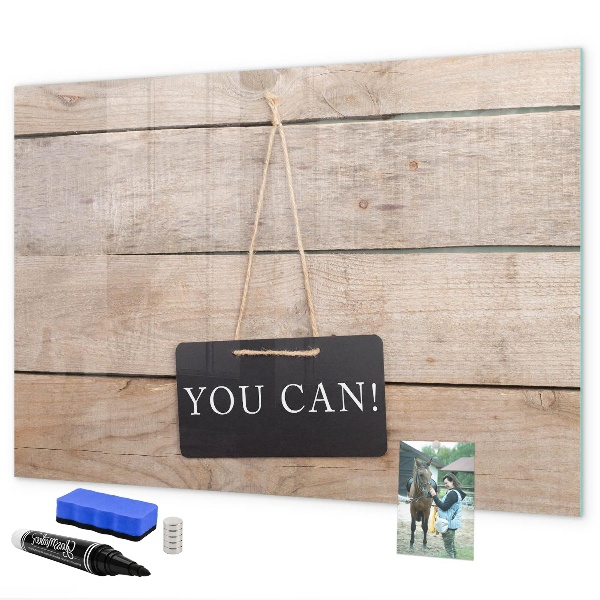 Pizarra magnética de pared con rotulador Tablero creativo para fotos y notas