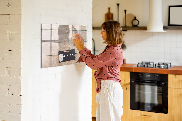 Pizarra magnética de pared con rotulador Tablero creativo para fotos y notas
