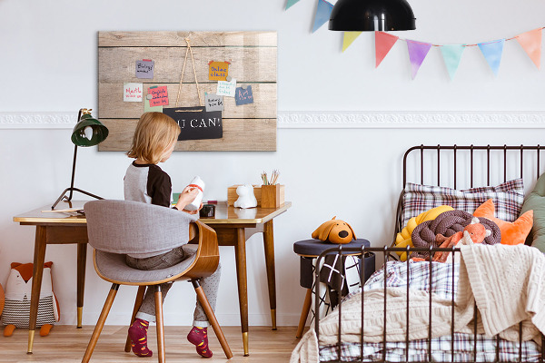 Pizarra magnética de pared con rotulador Tablero creativo para fotos y notas
