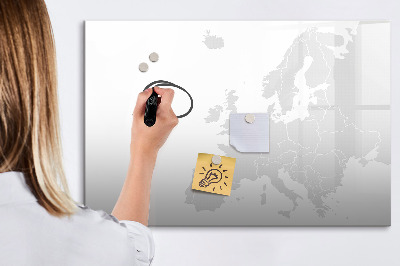 Pizarra magnética de pared con rotulador Póster interactivo para fotos y notas.