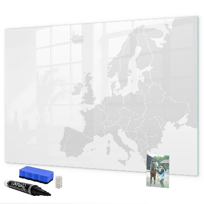 Pizarra magnética de pared con rotulador Póster interactivo para fotos y notas.
