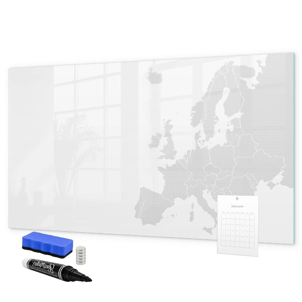 Pizarra magnética de pared con rotulador Póster interactivo para fotos y notas.