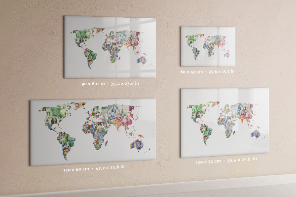 Pizarra magnética de pared con rotulador Póster interactivo para fotos y notas.